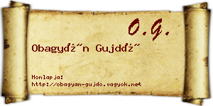Obagyán Gujdó névjegykártya